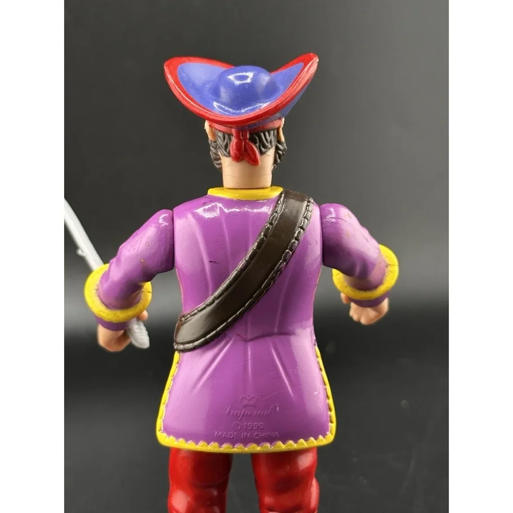Vtg 1990 Imperial Pirates of the High Seas Captain Kidd Action Figure With Sword